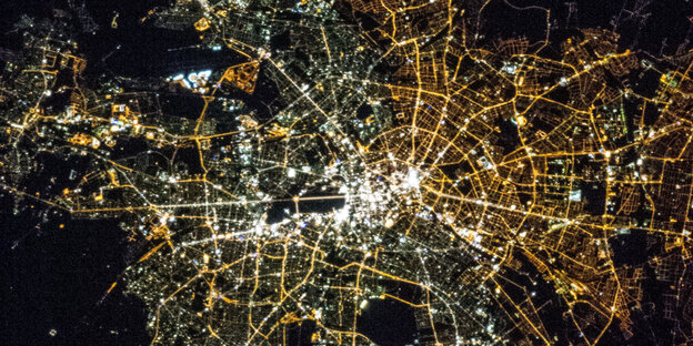 Berlin von der ISS aus fotografiert Berlin von der ISS aus fotografiert