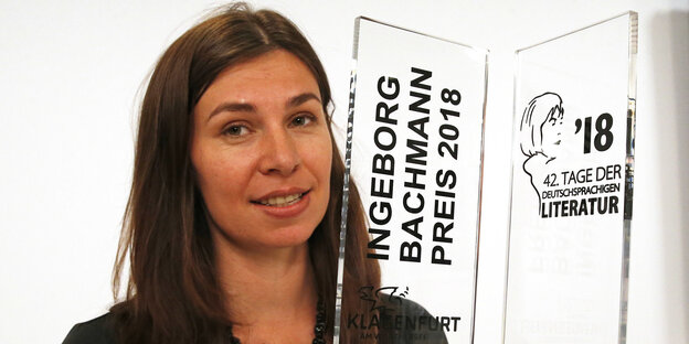 Tanja Maljartschuk mit dem Ingeborg-Bachmann-Preis Tanja Maljartschuk mit dem Ingeborg-Bachmann-Preis