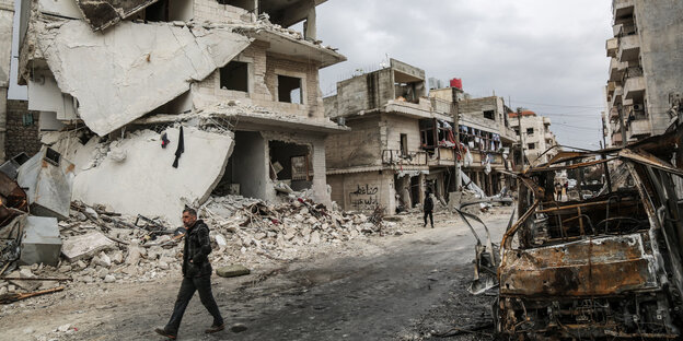 Zerbombtes Haus in Idlib Zerbombtes Haus in Idlib