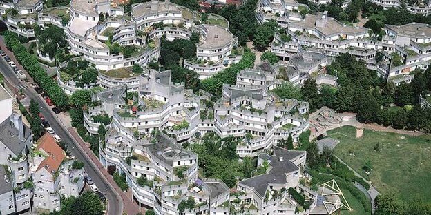 Luftaufnahme einer Wohnsiedlung Luftaufnahme einer Wohnsiedlung