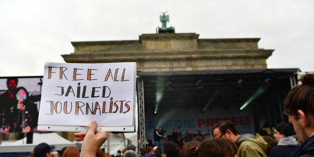 Demo am 03.05.2017 in Berlin für Journalisten in Haft Demo am 03.05.2017 in Berlin für Journalisten in Haft