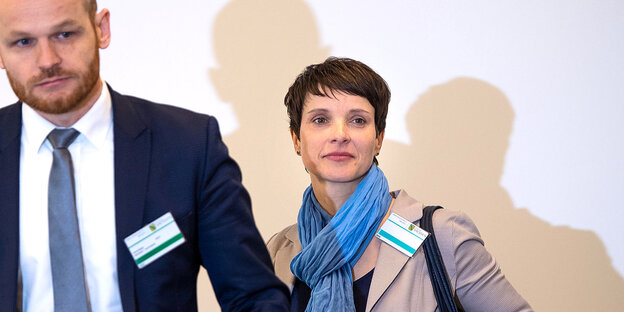 Carsten Brunzel und Frauke Petry Carsten Brunzel und Frauke Petry