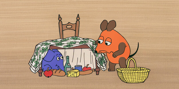 Eine Szene aus "Die Sendung mit der Maus" Eine Szene aus "Die Sendung mit der Maus"