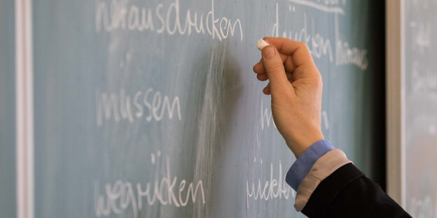 Hand von Lehrerin Hand von Lehrerin