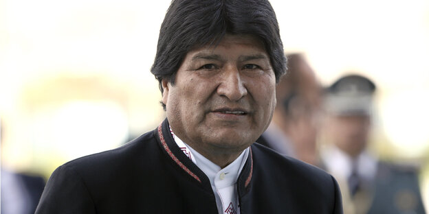 Der bolivianische Präsiden Evo Morales im Porträt Der bolivianische Präsiden Evo Morales im Porträt