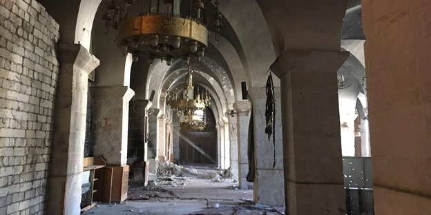 Zerstörte Umayyaden-Moschee in Aleppo Zerstörte Umayyaden-Moschee in Aleppo