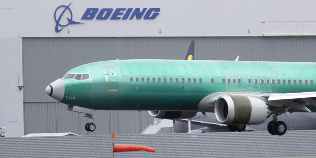 Boeing 737 Max beim Anflug in Seattle Boeing 737 Max beim Anflug in Seattle