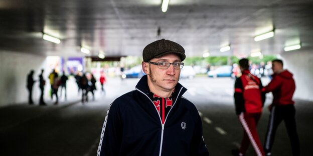 Der Union-Fan auf dem Weg zum Stadion Der Union-Fan auf dem Weg zum Stadion