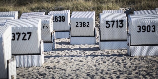 Strandkörbe an der Ostsee Strandkörbe an der Ostsee