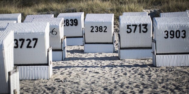 Strandkörbe an der Ostsee