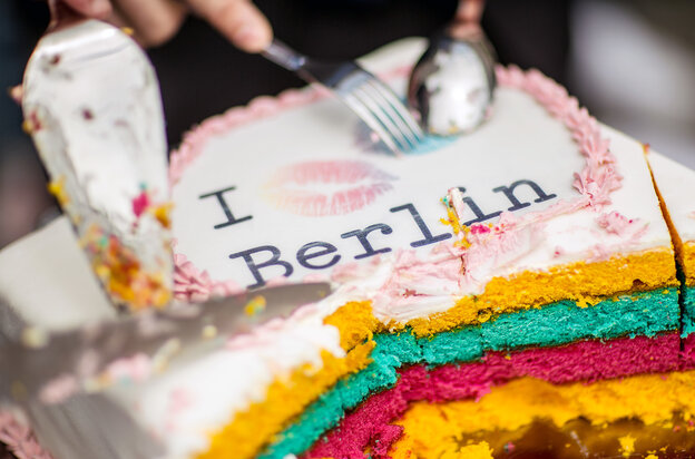 ein Kuchen mit der ein Kuchen mit der