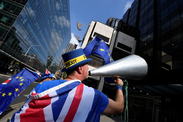 Anti-Brexit-Demonstrant in London Anti-Brexit-Demonstrant in London