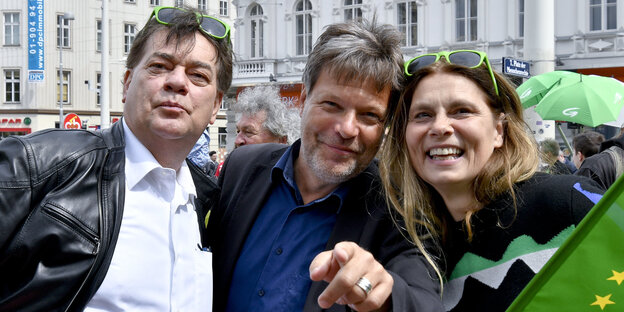 Werner Kogler, Robert Habeck, Sarah Wiener