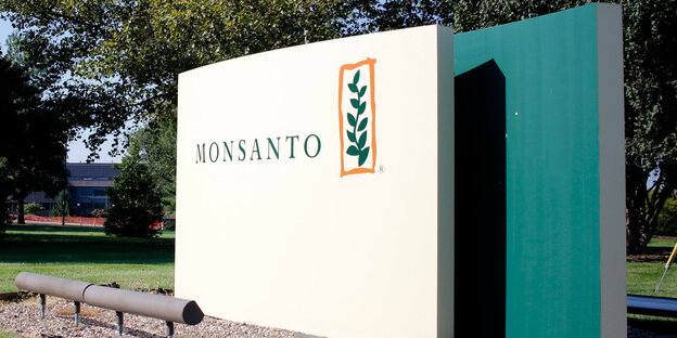 Monsanto-Schild Monsanto-Schild