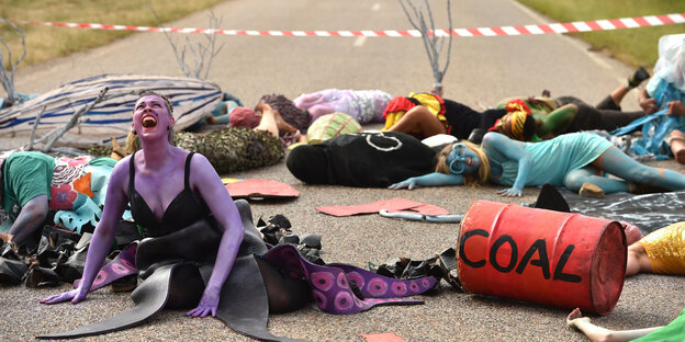 Protest australischer Umweltaktivisten Protest australischer Umweltaktivisten