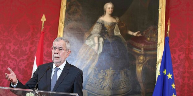 Österreichs Bundespräsident spricht zur Kolitionskrise Österreichs Bundespräsident spricht zur Kolitionskrise