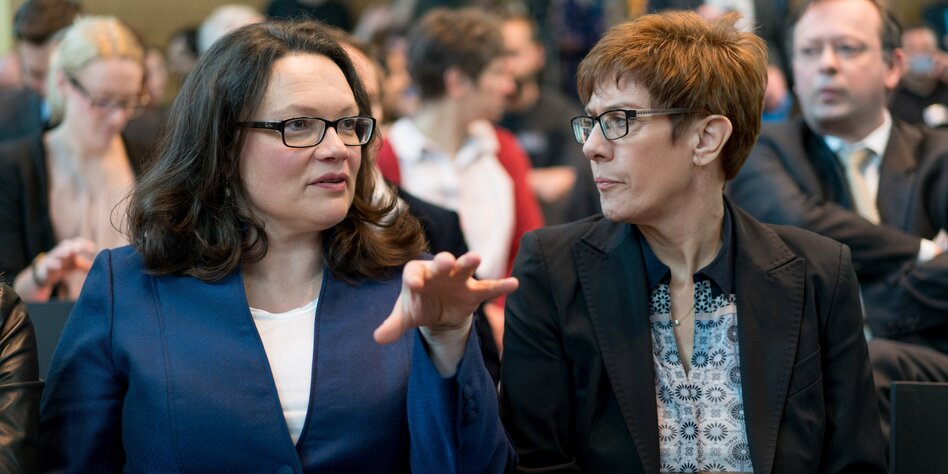 Nahles und AKK: Bedenke das Ende