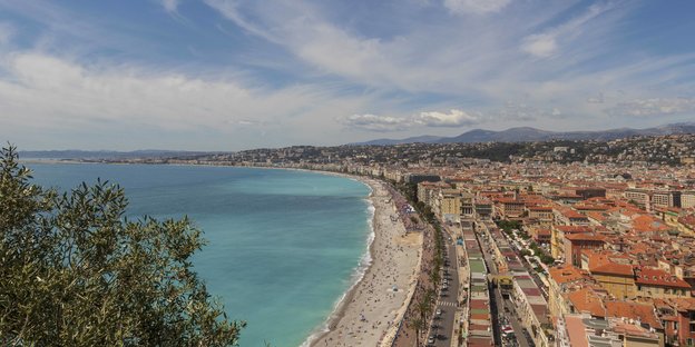 Stadt am Meer von oben Stadt am Meer von oben