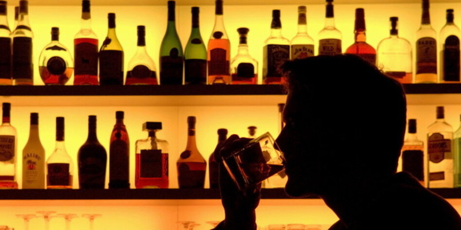 Der Alkoholismus und die Zuckerkrankheit und die Folgen
