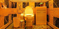 Ein Badezimmer aus Gold in Hongkong