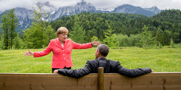 Angela Merkel und Barack Obama