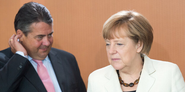 Sigmar Gabriel und Angela Merkel Sigmar Gabriel und Angela Merkel