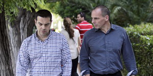 Tsipras und Varoufakis.