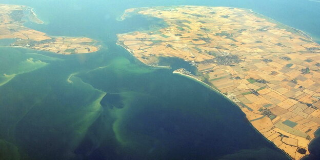 Die Insel Fehmarn von oben