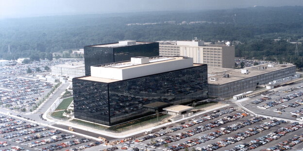 Das NSA-Hauptquartier in Fort Meade, Maryland, aus der Luft aufgenommen. Das NSA-Hauptquartier in Fort Meade, Maryland, aus der Luft aufgenommen.