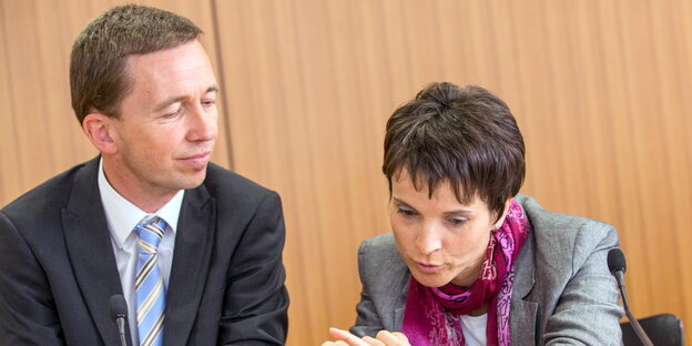 Bernd Lucke und Frauke Petry Bernd Lucke und Frauke Petry