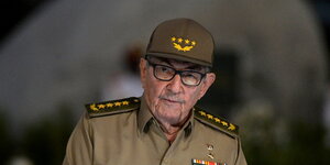 Raul Castro in Uniform