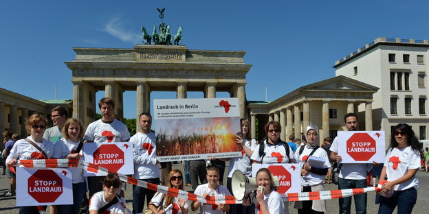 Demo gegen Landgrabbing in Berlin Demo gegen Landgrabbing in Berlin