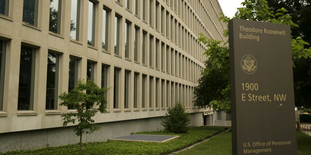 Das Bürogebäude des US-Office of Personnel Management in Washington Das Bürogebäude des US-Office of Personnel Management in Washington