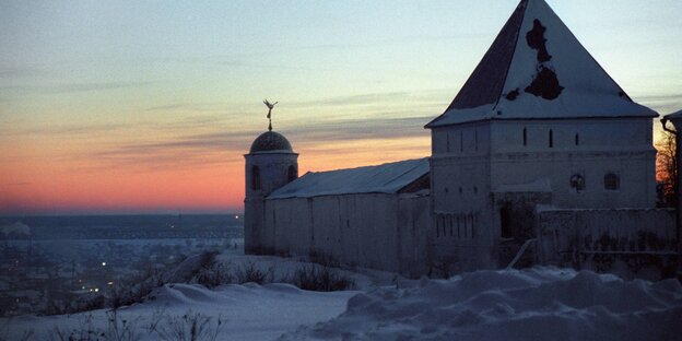 Tobolsk im Abendlicht. Tobolsk im Abendlicht.