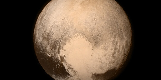 Bild des Zwergplaneten Pluto Bild des Zwergplaneten Pluto