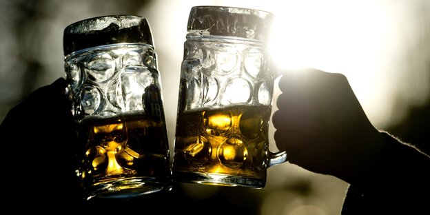 Zwei Bierkrüge Zwei Bierkrüge