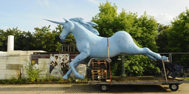 Ein Einhorn auf Rädern Ein Einhorn auf Rädern