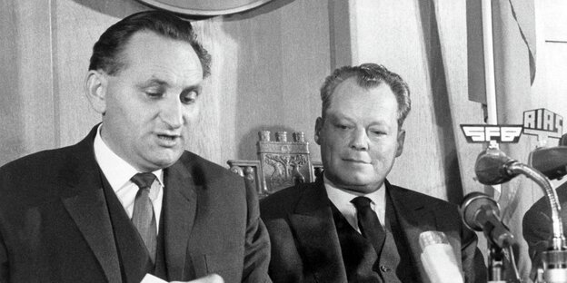 Egon Bahr und Willy Brandt Egon Bahr und Willy Brandt