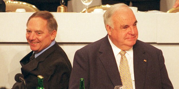 Wolfgang Schäuble und Helmut Kohl Wolfgang Schäuble und Helmut Kohl