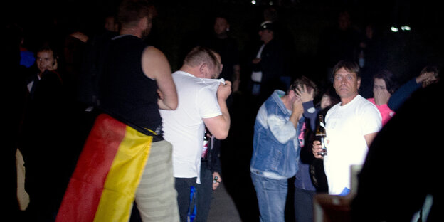 Neonazis in Heidenau Neonazis in Heidenau