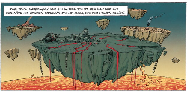 Eine Szene aus der Donjon-Comicreihe Eine Szene aus der Donjon-Comicreihe