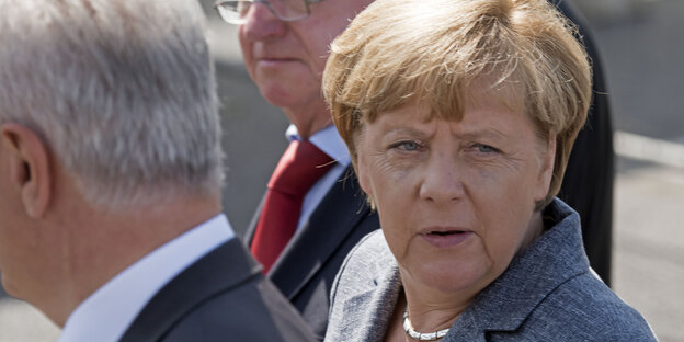Kanzlerin Angela Merkel in Heidenau Kanzlerin Angela Merkel in Heidenau