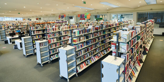 Book shelves library