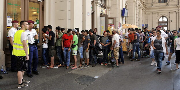 Flüchtlinge in Budapest Flüchtlinge in Budapest
