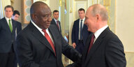 Vladimir Putin und Cyril Ramaphosa
