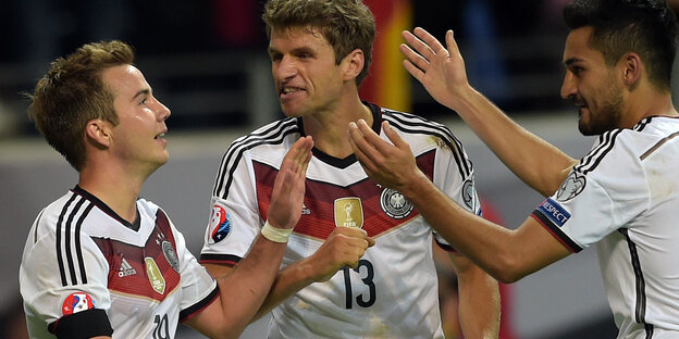 Müller, Gündogan und Götze Müller, Gündogan und Götze