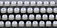 Tastatur einer Schreibmaschine.