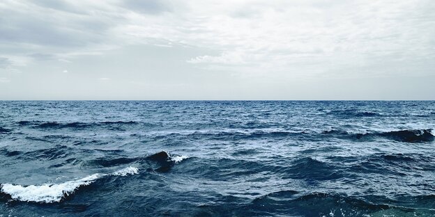 Sea, waves and horizon
