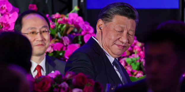 President Xi at an event.
