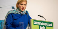 Das Bild zeigt die frühere und mutmaßlich auch künftige Berliner Grünen-Vorsitzende Nina Stahr.